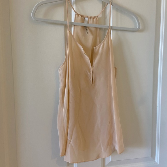 Rory Beca Womens Silk Racerback Camisole Tank Top Beige Cream Size XS - Picture 4 of 4